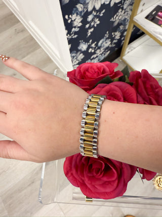 Chansutt Pearls XL 2 Tone Watch Band