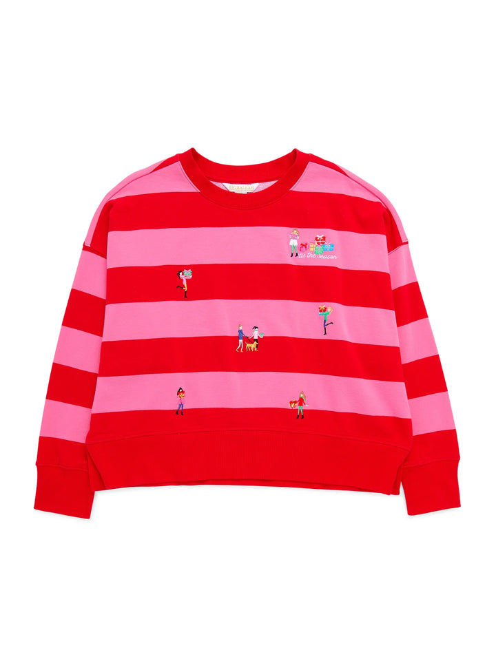 Shiraleah Gifting Embroidery Sweatshirt