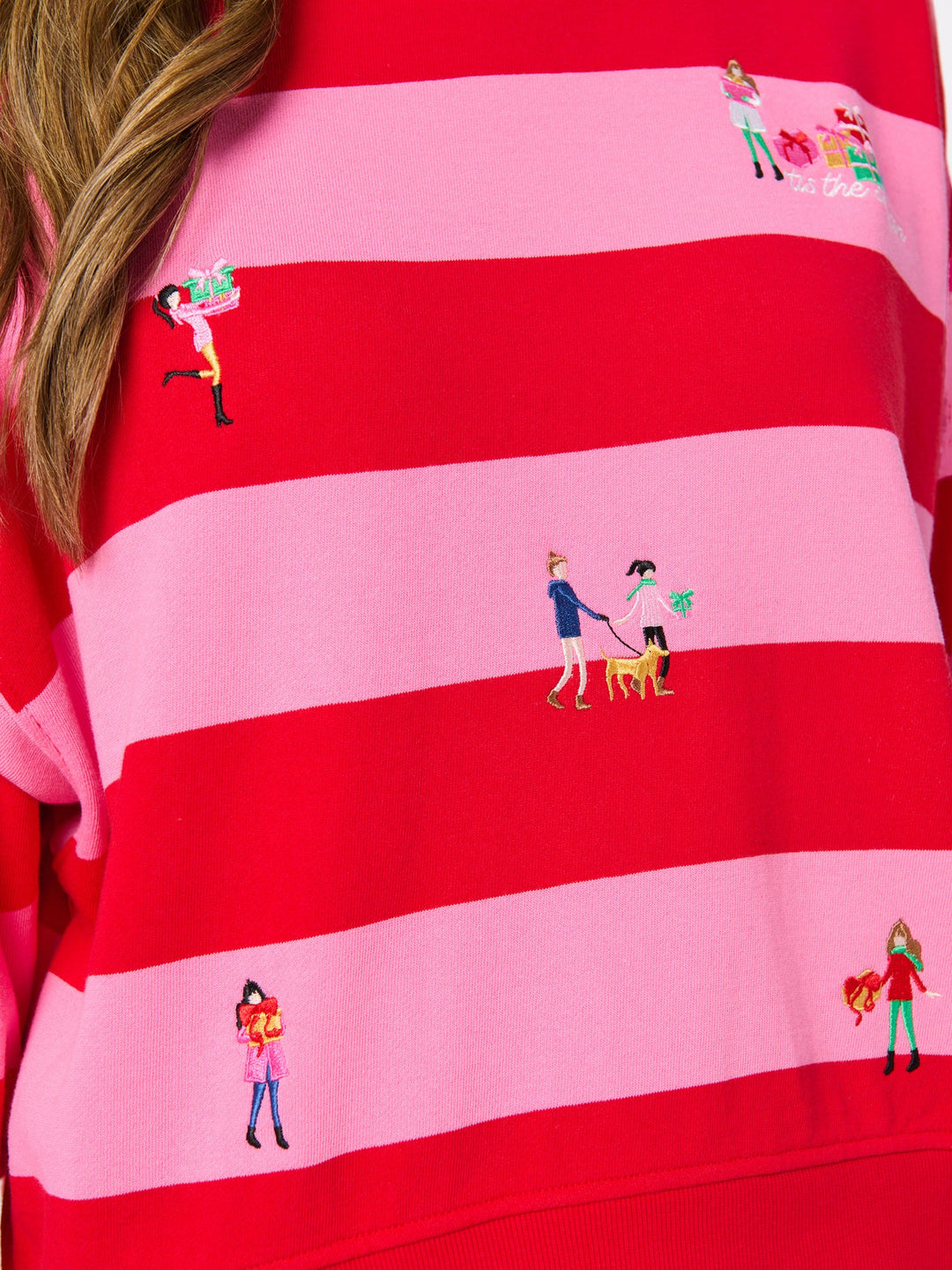 Shiraleah Gifting Embroidery Sweatshirt