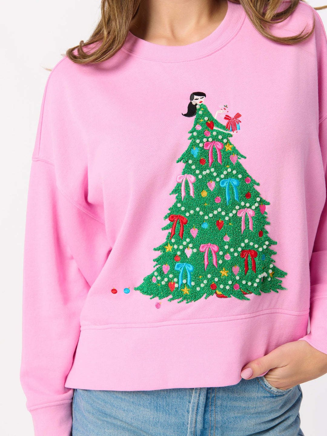 Shiraleah Christmas Tree Lady Sweatshirt