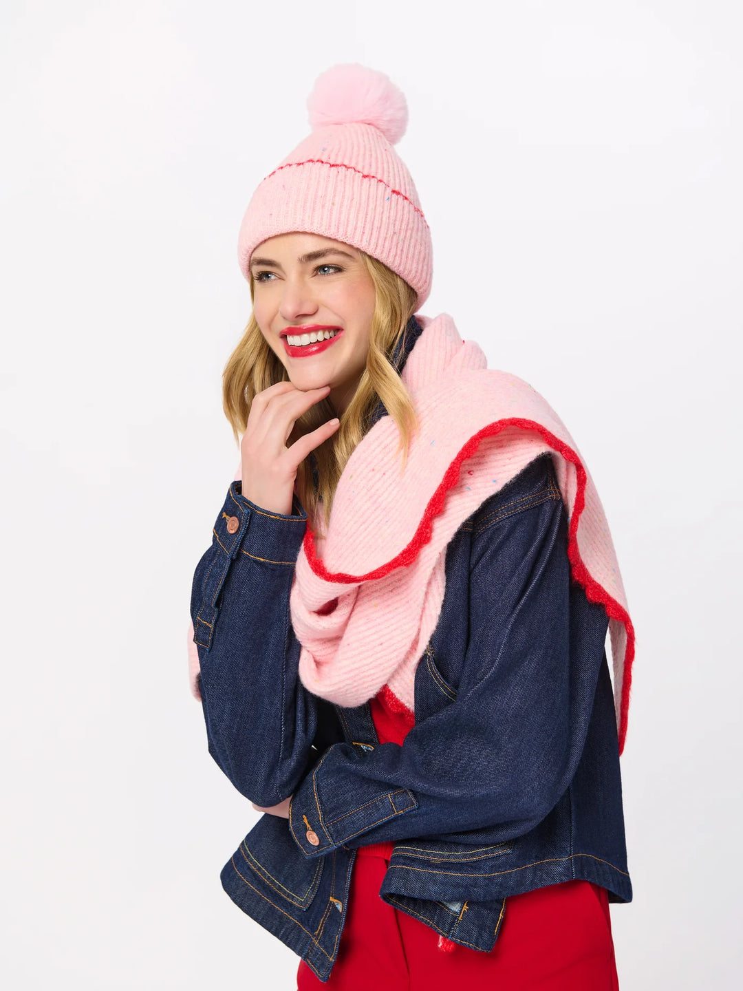 Shiraleah Kendra Triangle Scarf-Blush