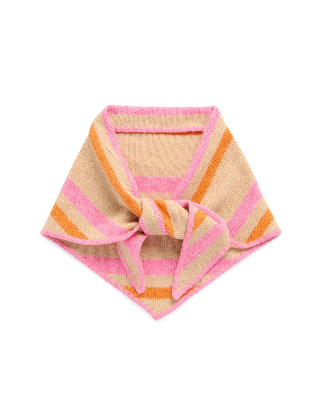 Shiraleah Joy Small  Triangle Scarf -Tan