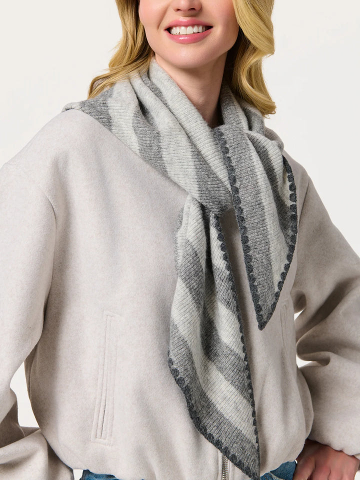 Shiraleah Joy Large Triangle Scarf Grey