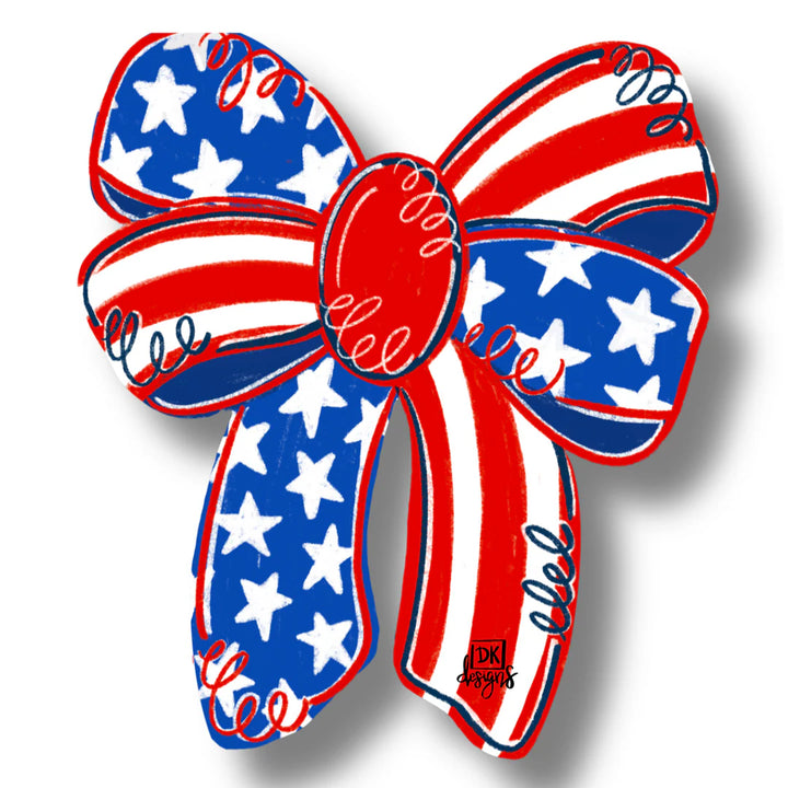 Dk Designs Patriotic Bow Mini