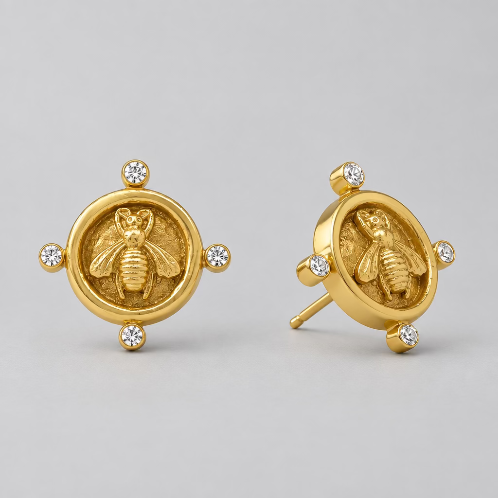 Julie Vos Bee Cameo Stud