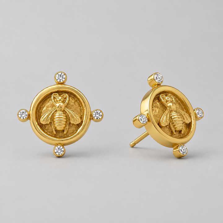 Julie Vos Bee Cameo Stud