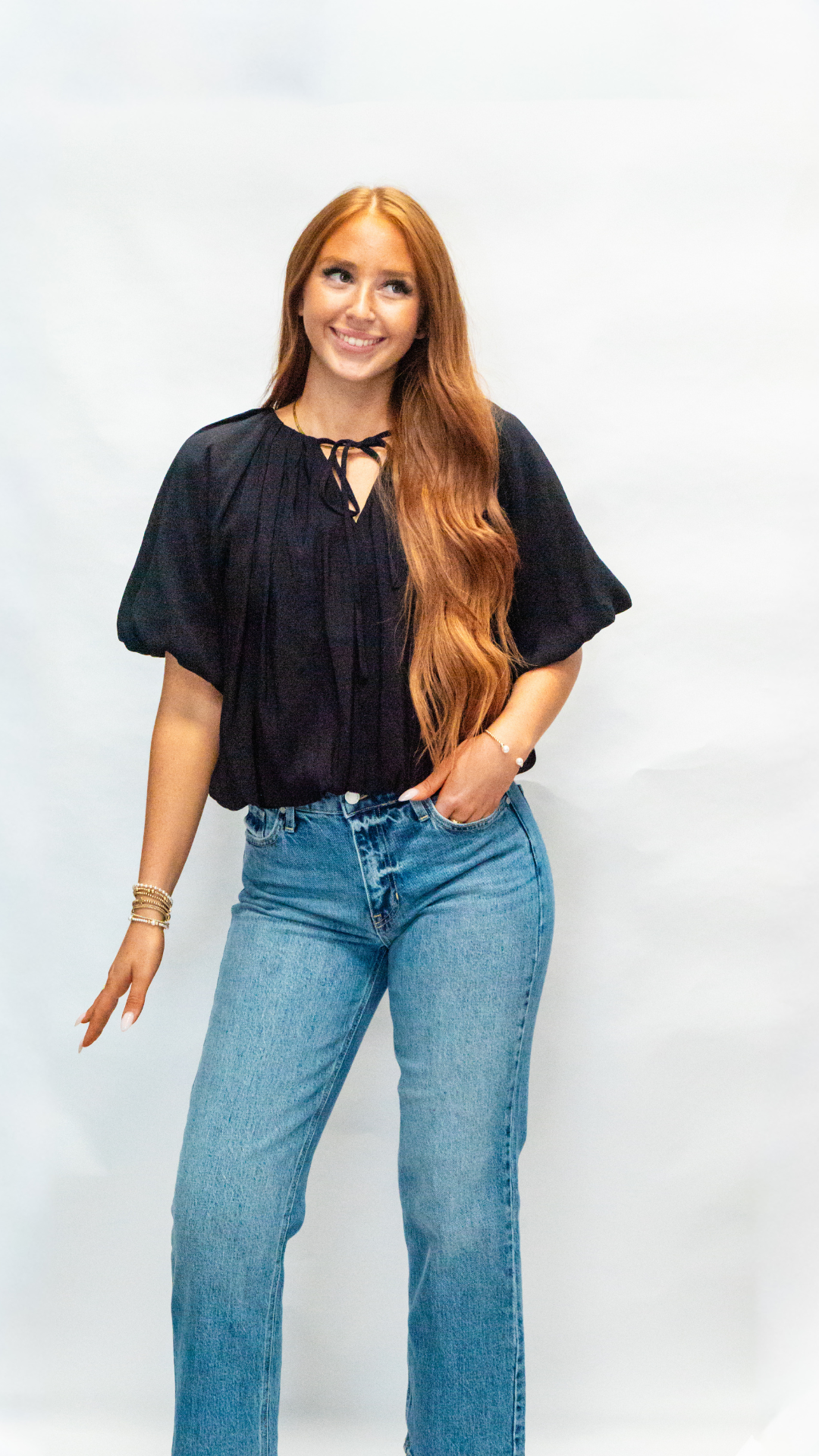 Black Bubble Top