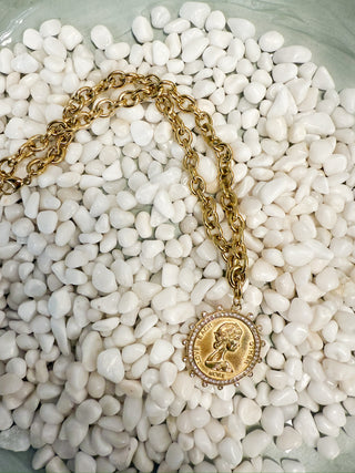 Chansutt Pearls Small Coin Necklace