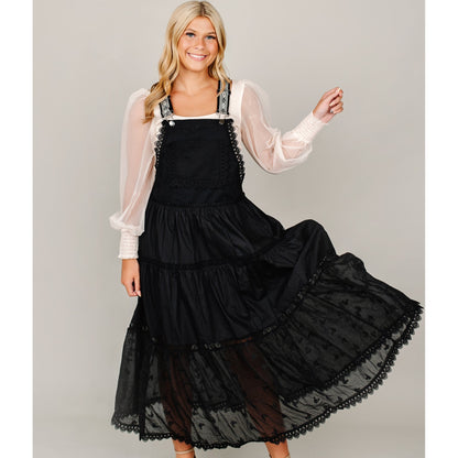 Tiers of Lace Overall Dress