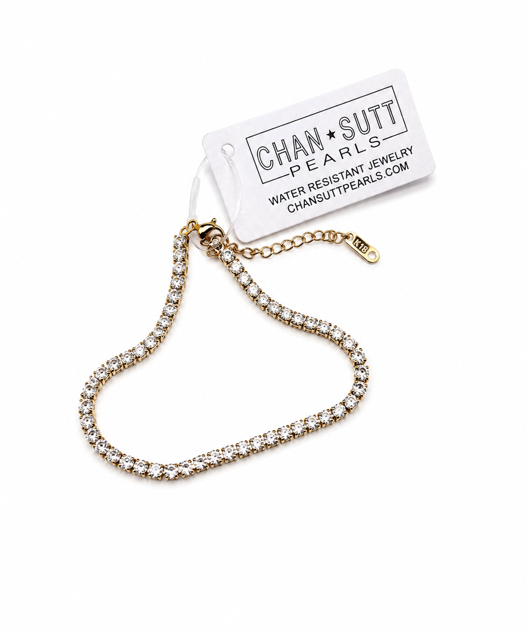 Rhinestone Anklet by Chansuttpearls