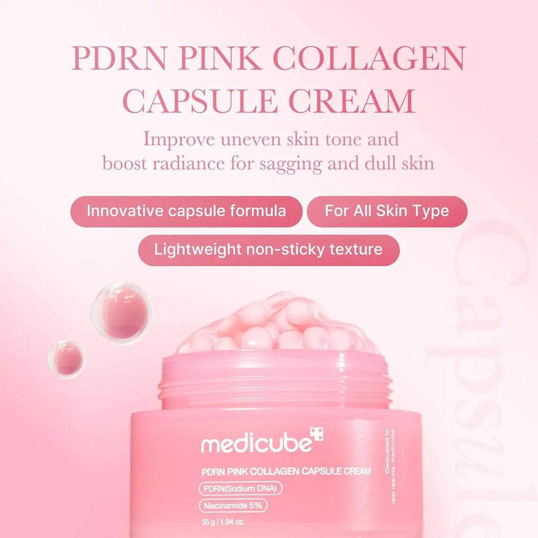 Medicube Salmon Dna Pdrn Pink Collagen Capsule Cream