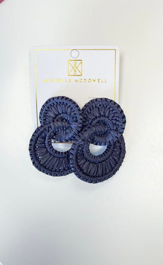 Kayla Earrings - Navy