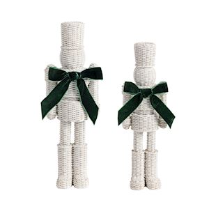 Mud Pie Large Resin Wicker Nutcracker