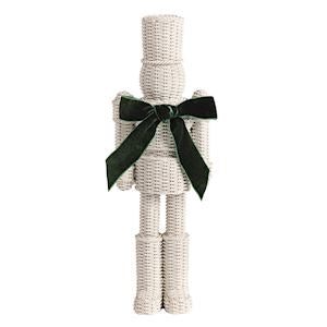 Mud Pie Large Resin Wicker Nutcracker