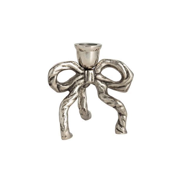 Mud Pie Large Metal Bow Taper Holder