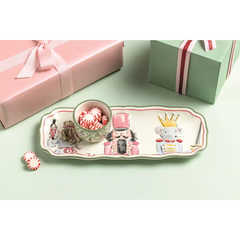 Mud Pie Nutcracker Tray &amp; Tidbit Set