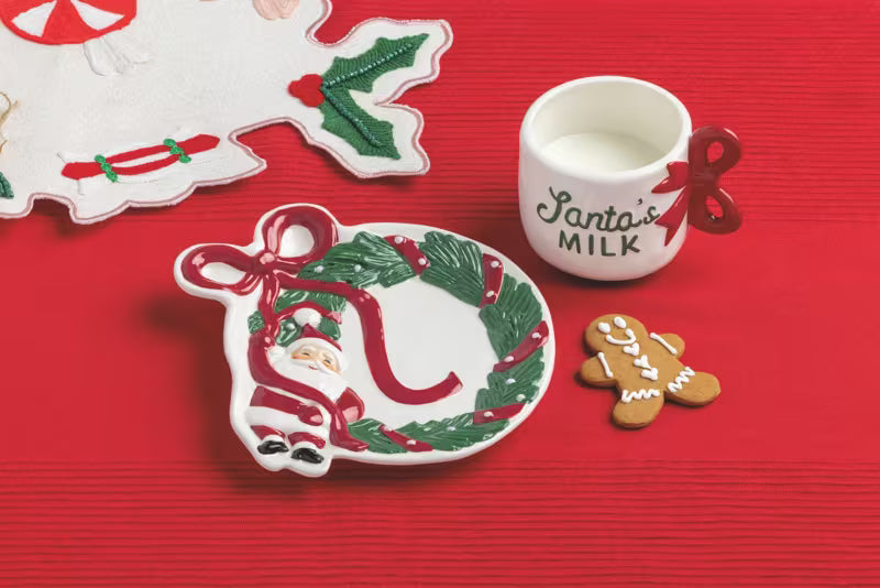 Mud Pie Santa Milk &amp; Cookies Set