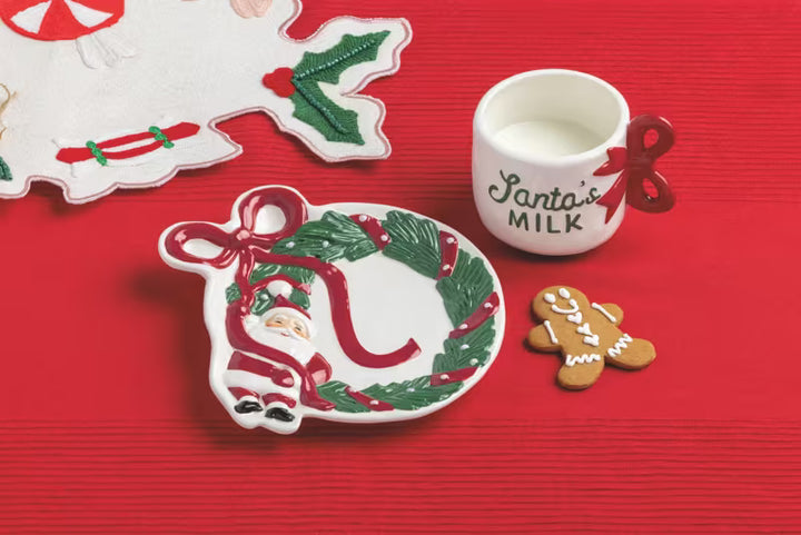 Mud Pie Santa Milk &amp; Cookies Set