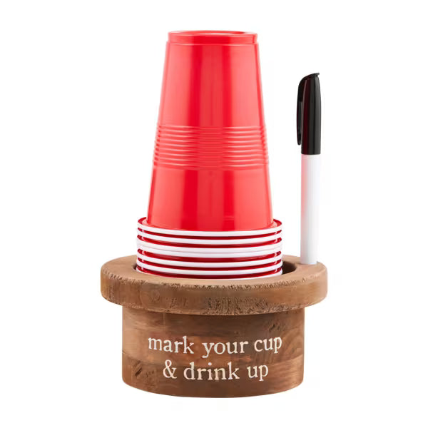 Mud Pie Disposable Cup &amp; Marker Set