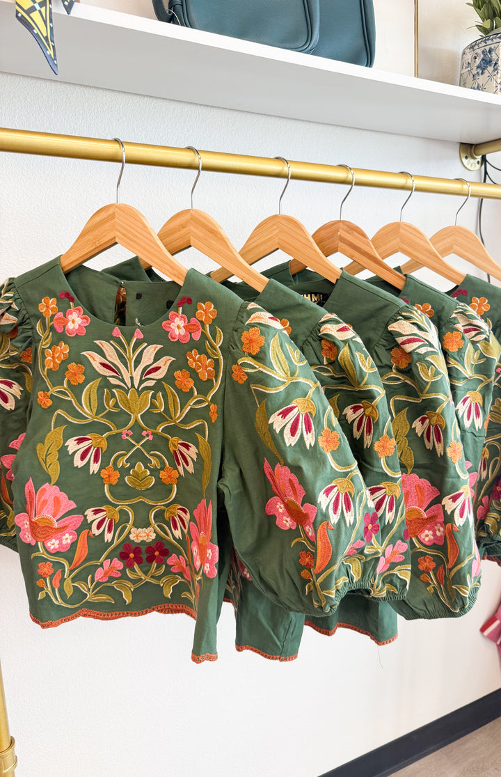Constance Embroidered Top