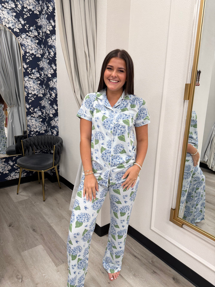 Hydrangea Pajamas Set - Long