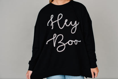 Mud Pie Hey Boo Sweatshirt