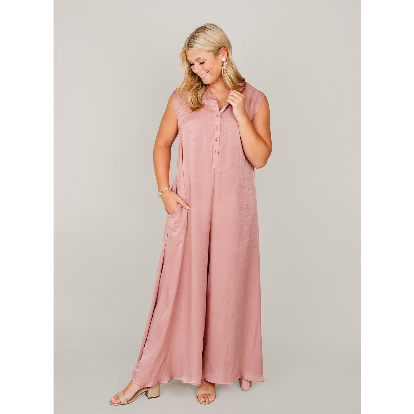 Steamed Silk Jumpsuit