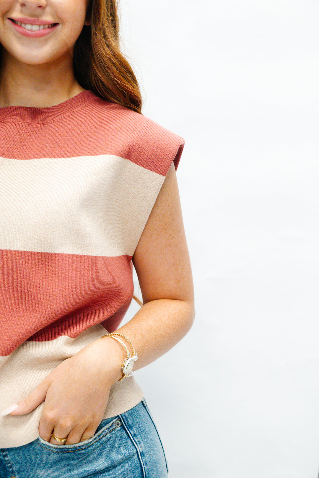 Dusty Coral Knit Top