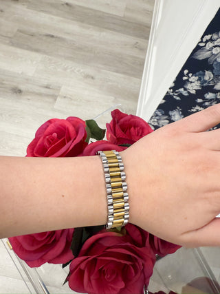 Chansutt Pearls 2Tone Watch Band