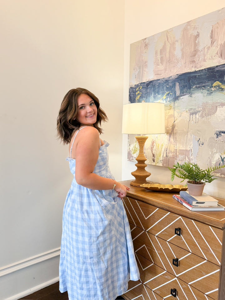 Lilibet Gingham Maxi Dress