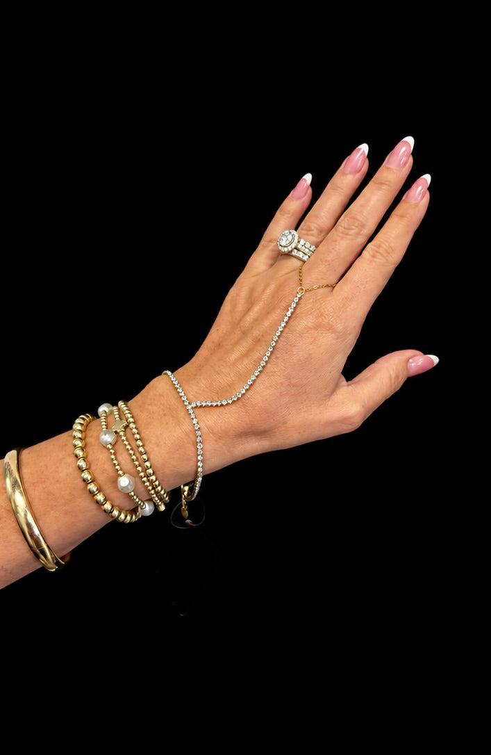 Sparkle Hand Chain by Chansuttpearls