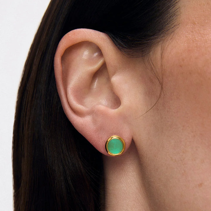 Deandavidson Signature Midi Studs Sky Blue