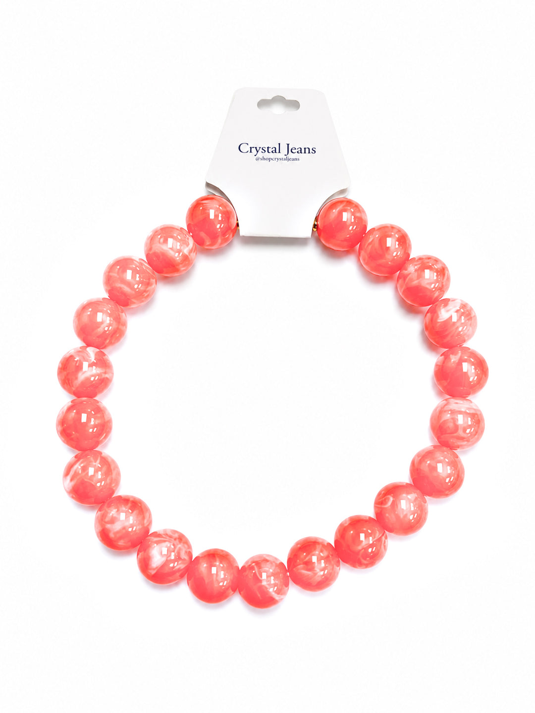 Coral Round  Bead choker