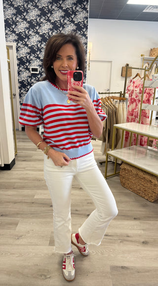 Harbor Breeze Stripe Sweater Top