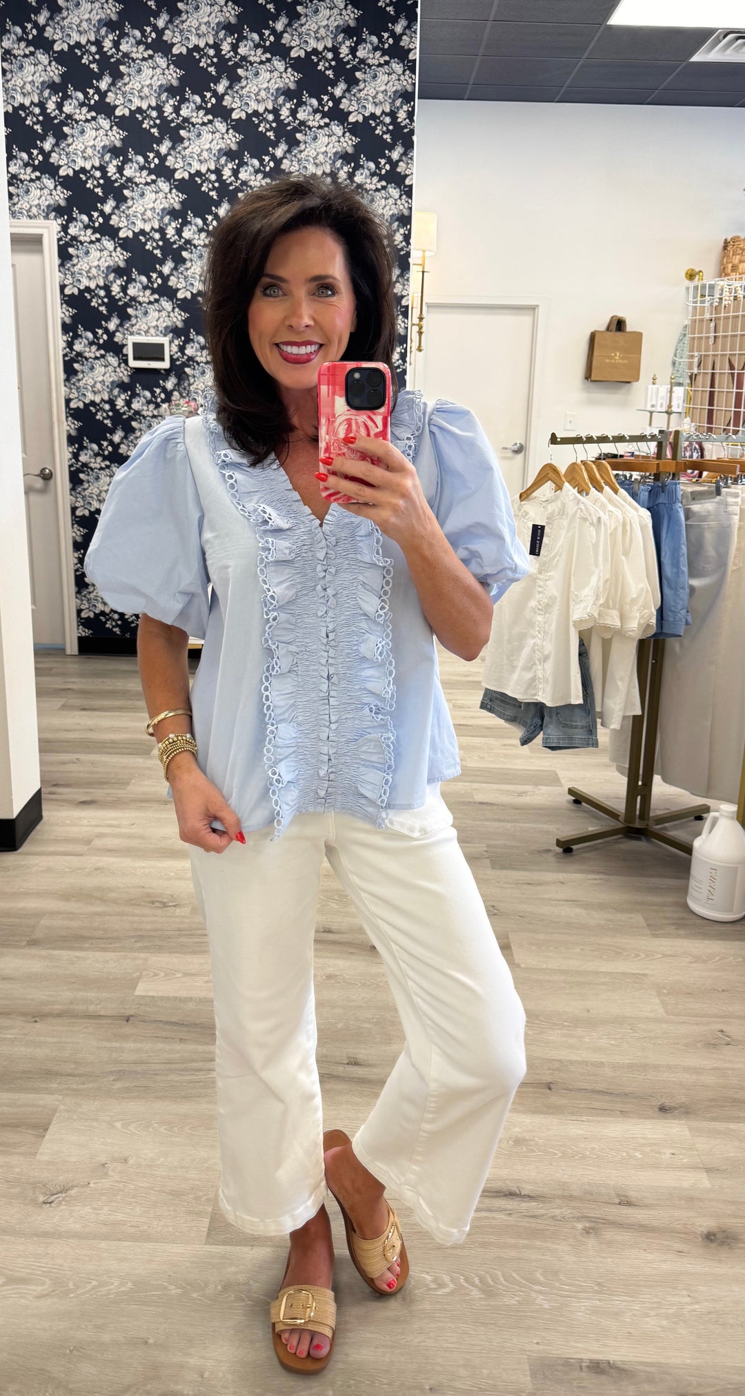 Corinne Ruffle Top