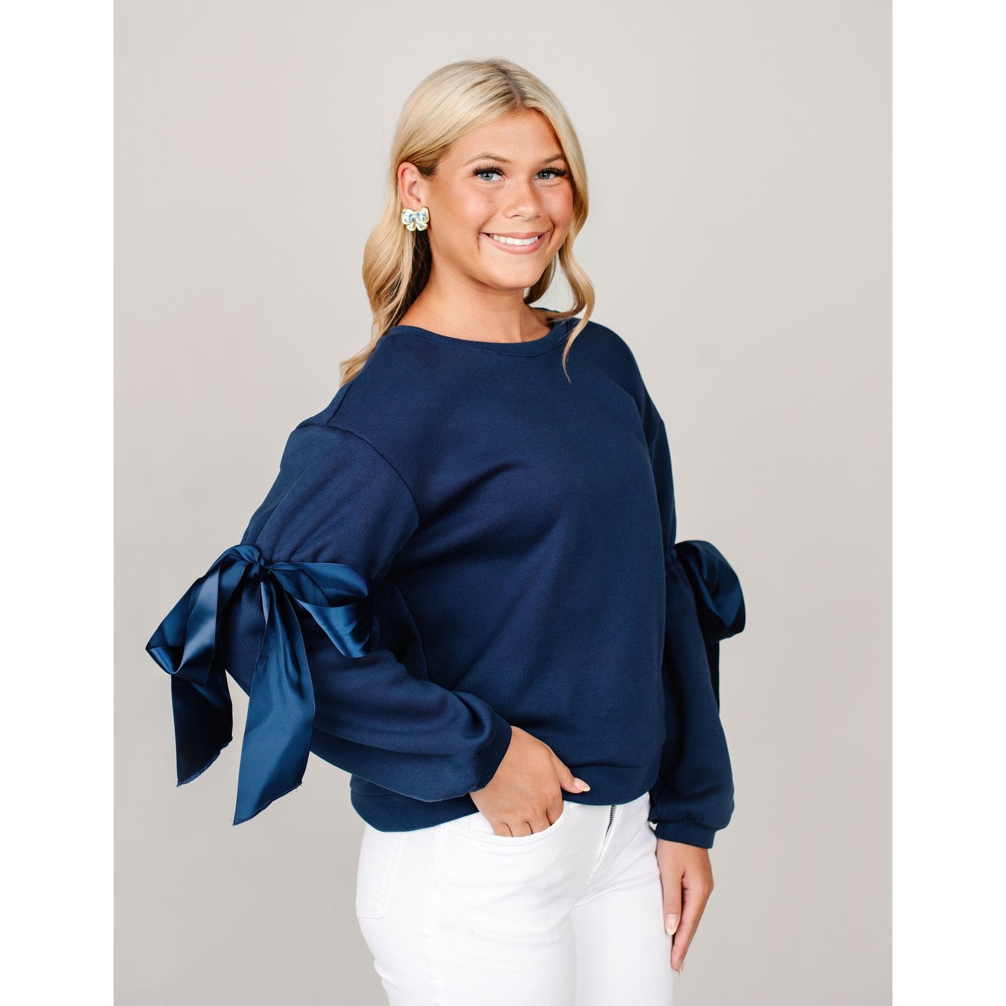 Navy Demure Sweatshirt