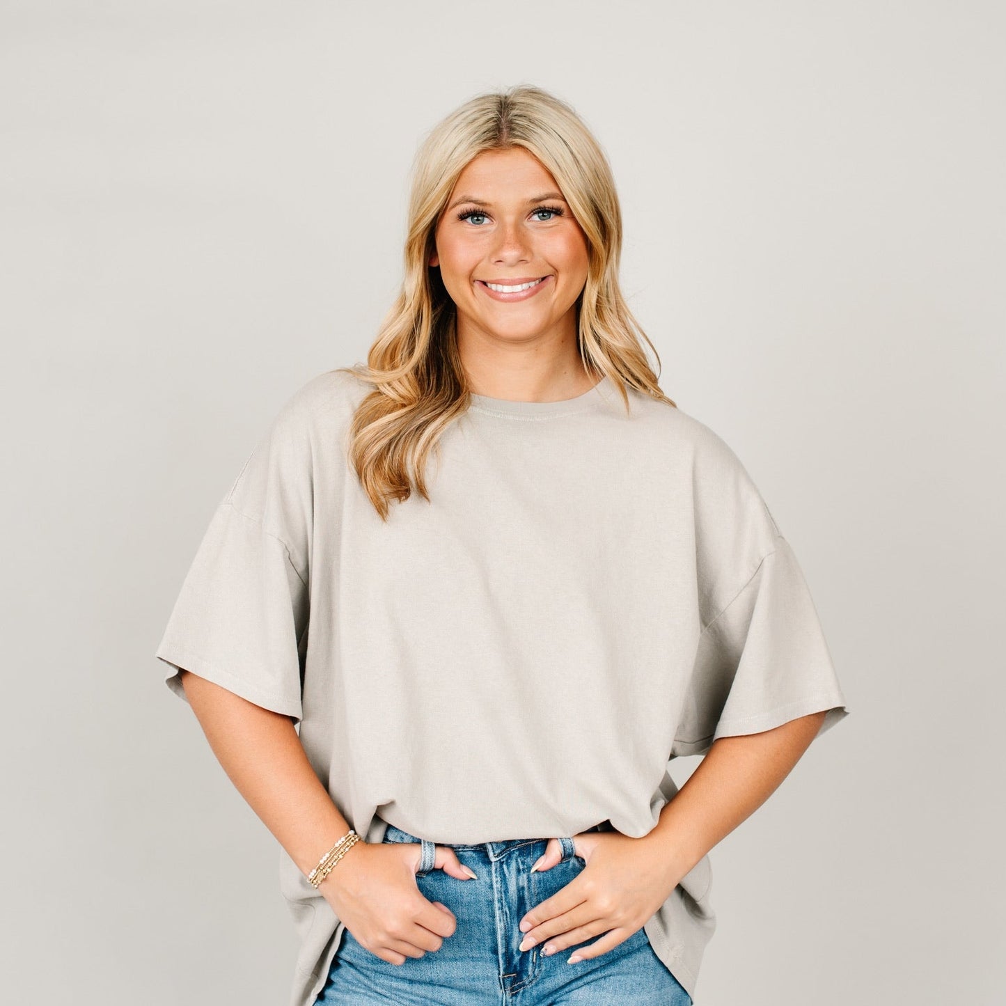 Light Ash Oversized Tee