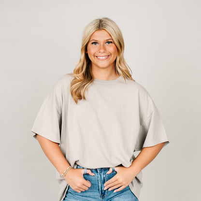 Light Ash Oversized Tee