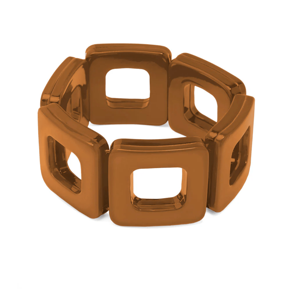 ZENZII- Brown Square Cutout Bracelet