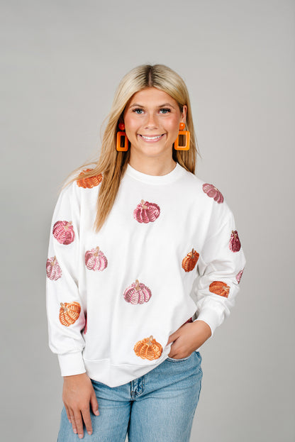 Shiny Pumpkin Sweatshirt