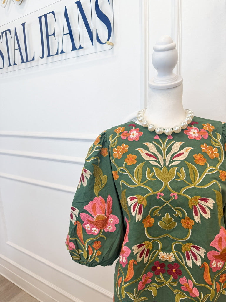 Constance Embroidered Top