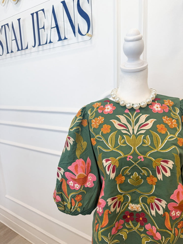 Constance Embroidered Top