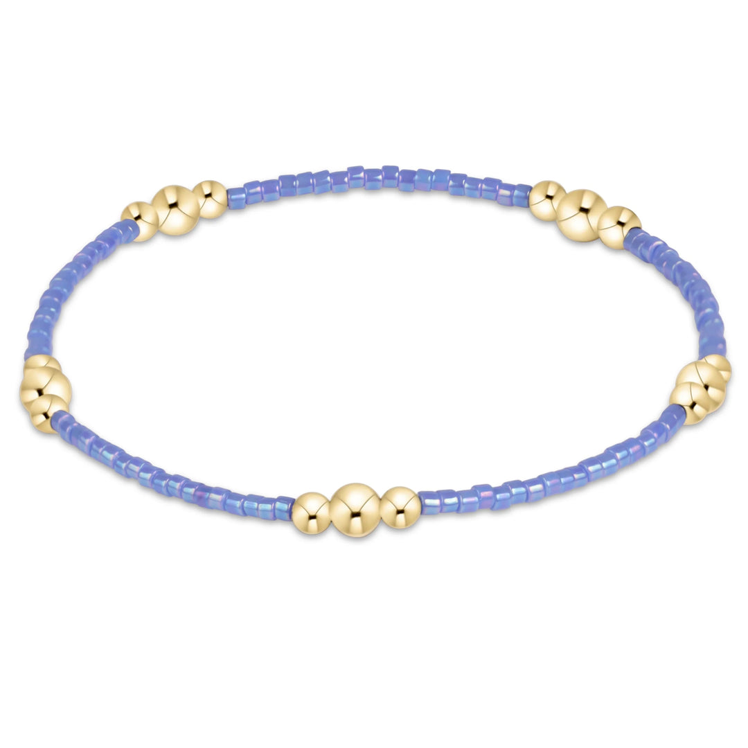Enewton Design Hope Purpose Gold Bracelet-Bright Blue