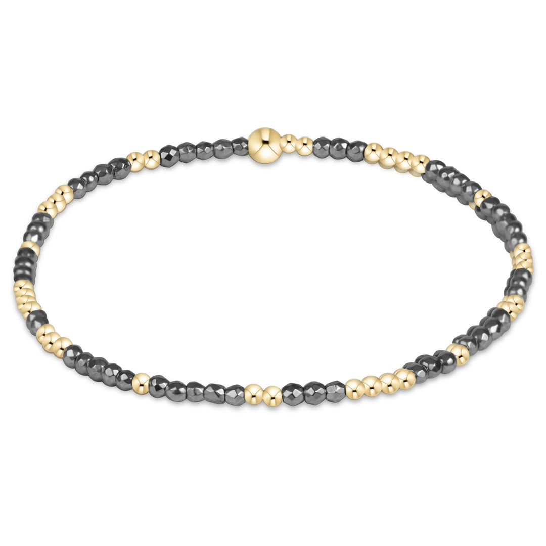 Enewton Design Hope Unwritten Silver Faceted Hematite 2mm Bracelet