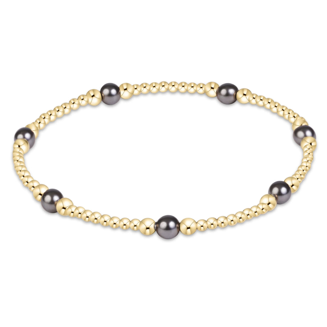 Enewton Design Purpose Pearl 4mm Gold Bracelet