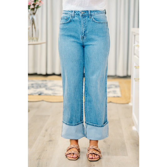 Vervet Cuffed Baggy Straight Jeans