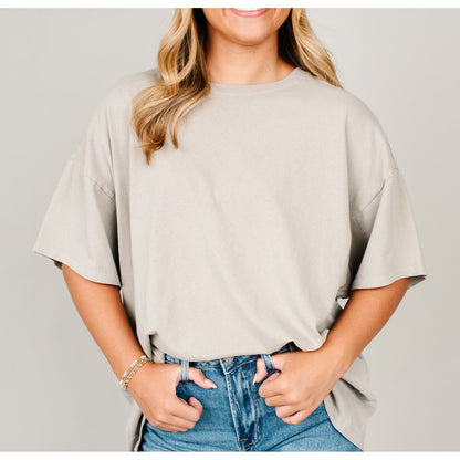 Light Ash Oversized Tee