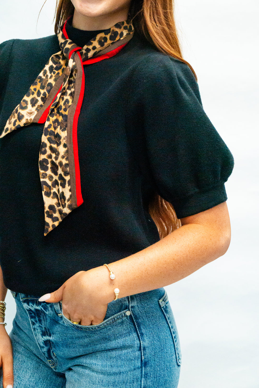 Madison Scarf Knit Top