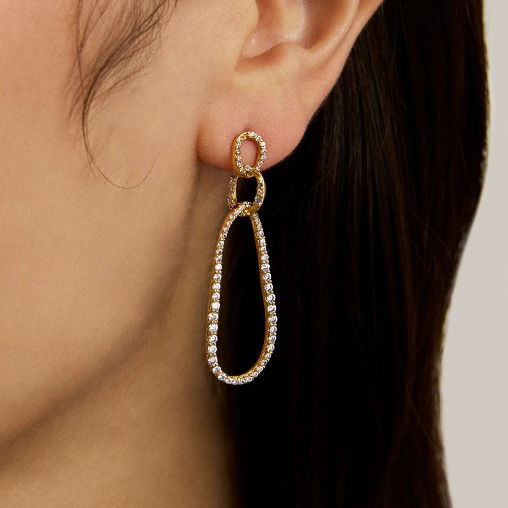 Dean Davidson Camille Drop Earrings White CZ