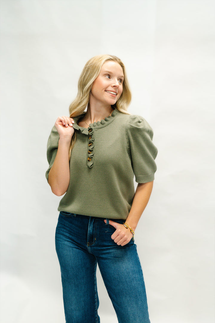 Olive Grove Knit Top